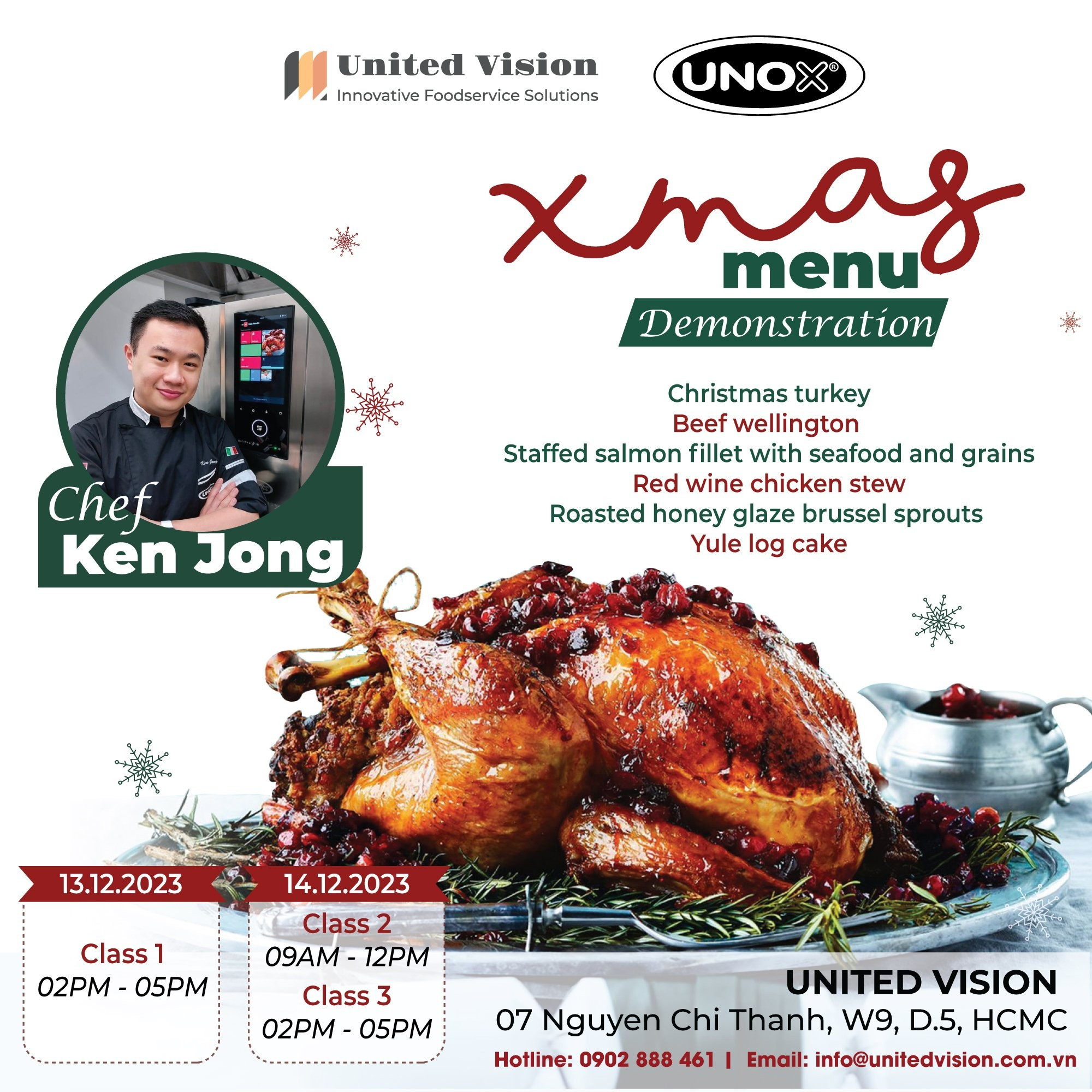 Xmas Menu Demonstration With Chef Ken Jong | Explore Features On Unox Combi Ovens