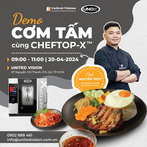 Làm Cơm Tấm Sài Gòn Với 1 Thiết Bị Duy Nhất - Lò Nướng CHEFTOP-X từ UNOX