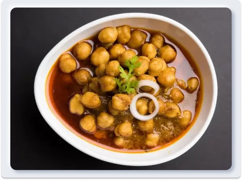 2. Cà ri đậu gà (Chana Masala) - Đậm đà khó quên