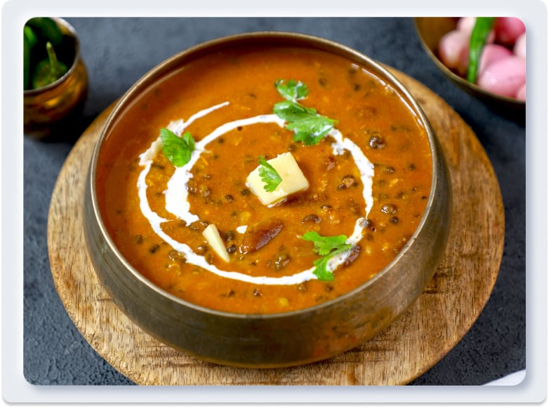 6. Dal Makhani - Súp đậu lăng hoàng gia