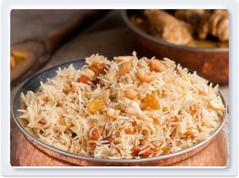 8. Cơm Pulao - Cơm rang phiên bản Ấn