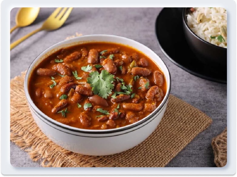 12. Rajma Masala - Cà ri đậu thận đỏ