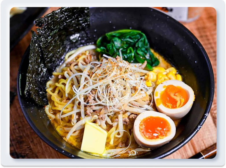 3. Ramen Miso (味噌ラーメン) – Vị Tương Đậm Đà, Nồng Ấm