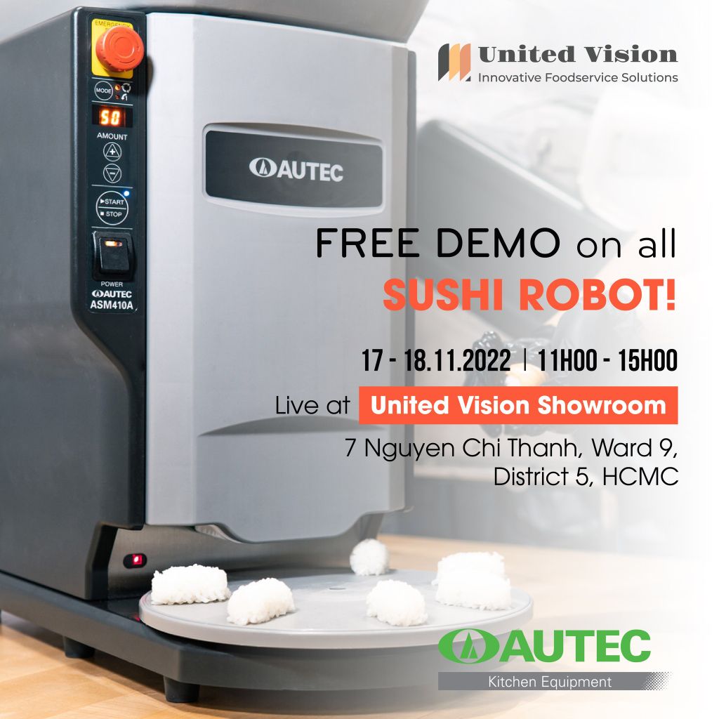Free Demo Sushi Robot Of [AUTEC X UNITED VISION]