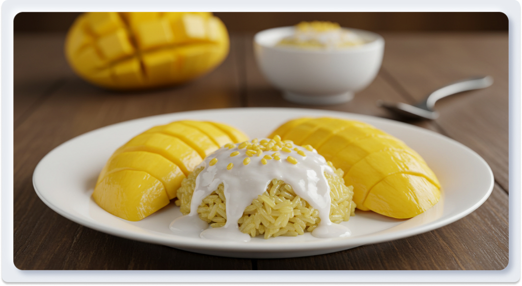 Giải mã bí quyết nấu Xôi Xoài Thái Lan ngon như ngoài hàng