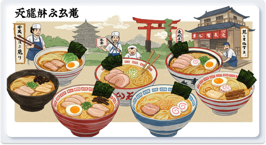 Phân Biệt Các Loại Mì Ramen Nhật Bản: Shio, Shoyu, Miso, Tonkotsu