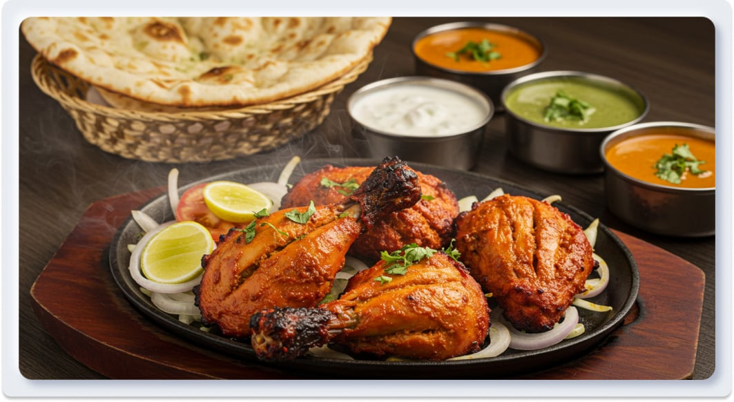 Cách Làm Gà Nướng Tandoori Bằng Lò Nướng & Nồi Chiên Không Dầu