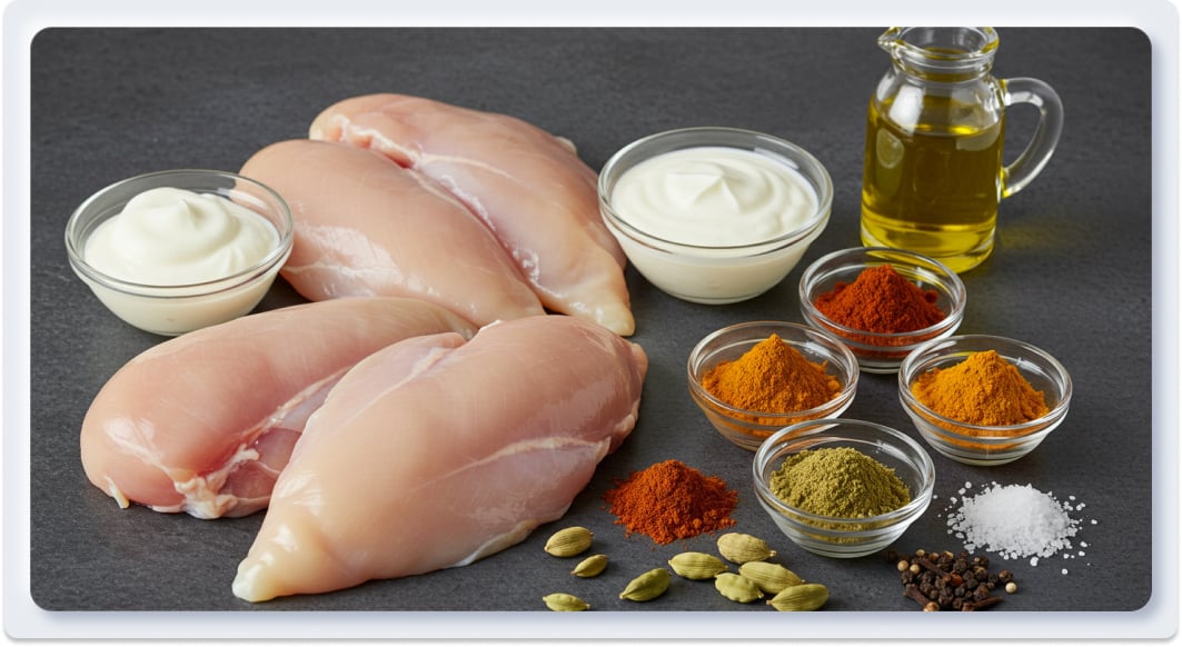 Cách Làm Gà Nướng Tandoori Bằng Lò Nướng & Nồi Chiên Không Dầu