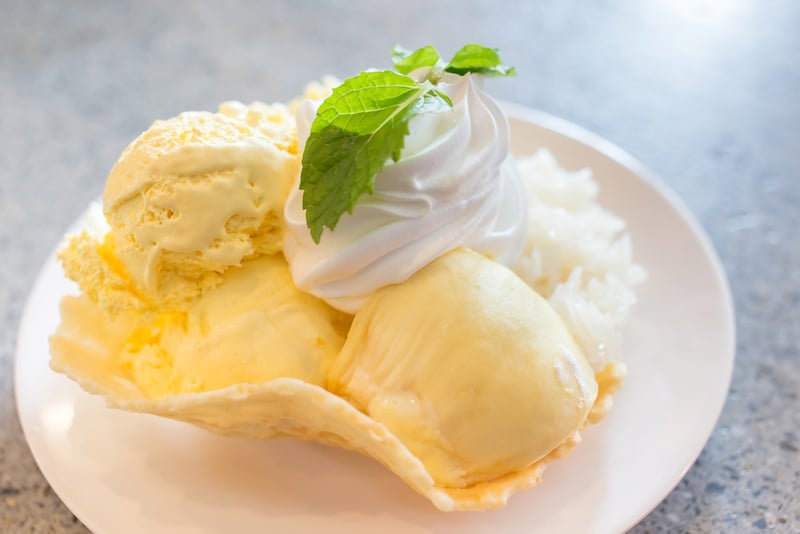 Cách làm kem sầu riêng với whipping cream