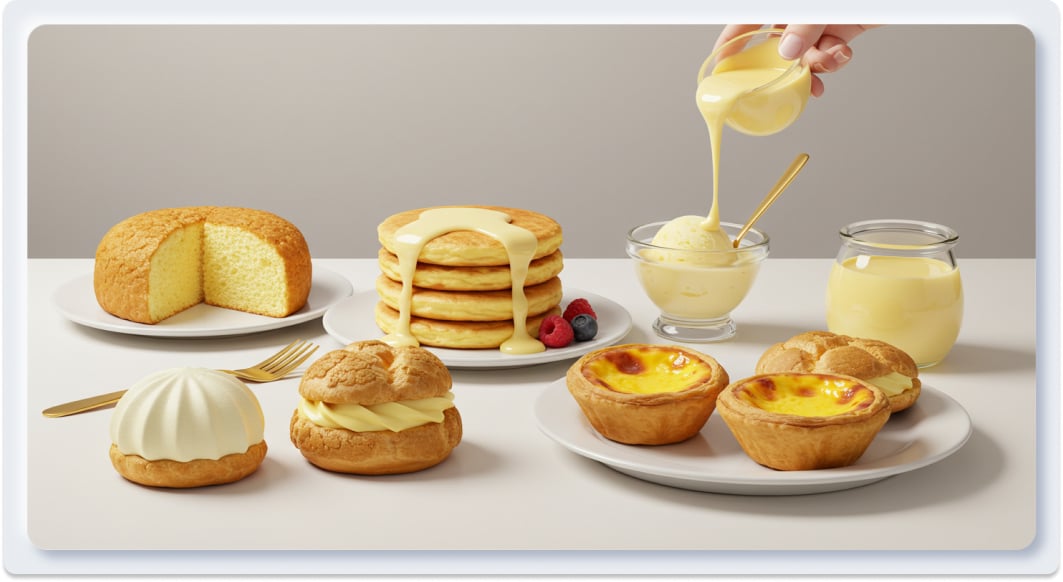 Cách Làm Sốt Kem Custard Sánh Mịn, Bất Bại Cho Người Mới – United Vision