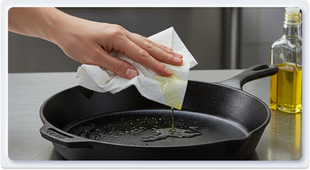 Cách Tôi Dầu Chảo Gang Chi Tiết Từ A-Z Để Chảo Bền Đẹp