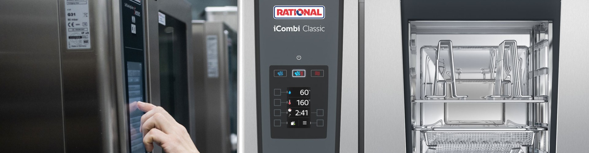 Rational iCombi Classic 20 khay GN2/1 | Lò hấp nướng kết hợp