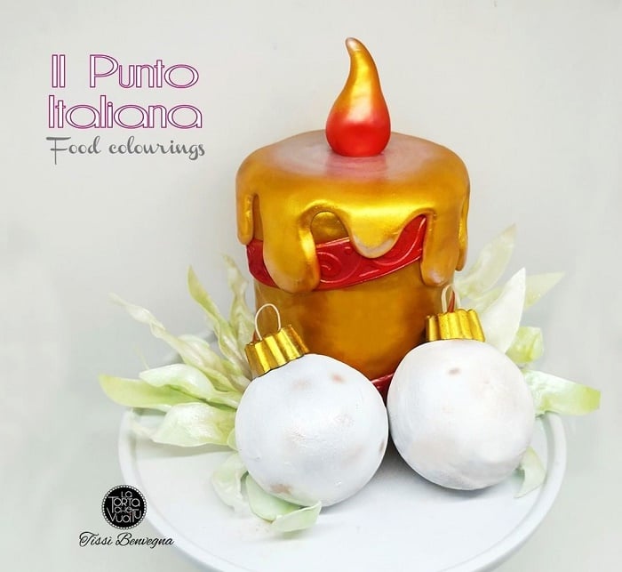 Một số tác phẩm bánh được pha từ màu thực phẩm iL Punto italiana