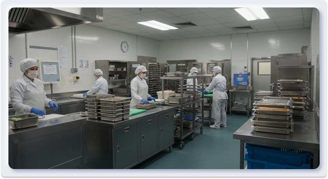 Thiết Kế Bếp Bệnh Viện: Hướng Dẫn Tránh Sai Lầm & Tối Ưu Vận Hành