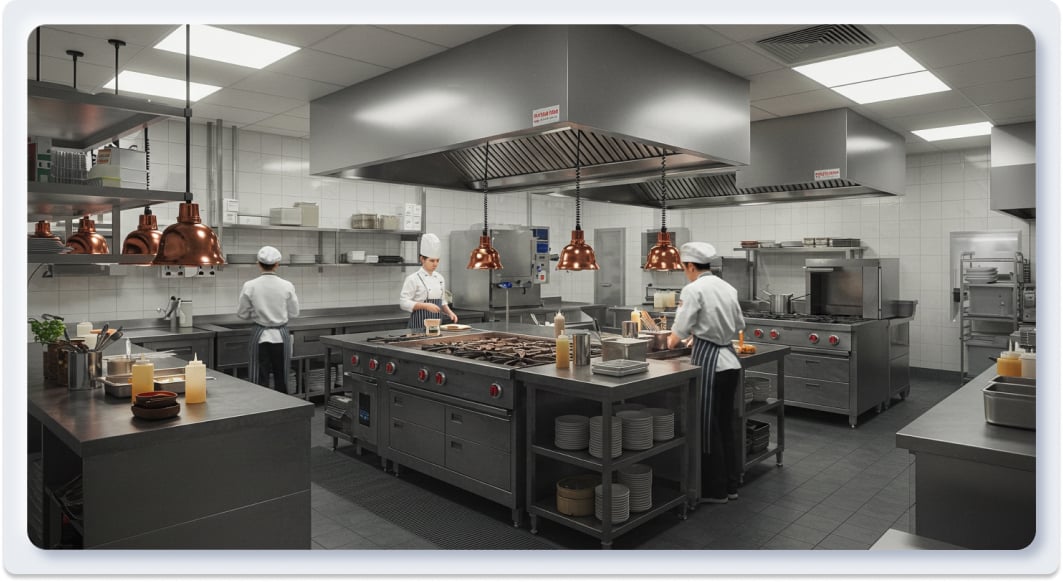 Toàn bộ Tiêu chuẩn Thiết kế Bếp Nhà hàng tại Việt Nam [Cập nhật]