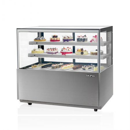 Tủ bánh kem SKIPIO giúp sản phẩm được trưng bày đẹp mắt hơn và giữ được cấu trúc như mới thành phẩm