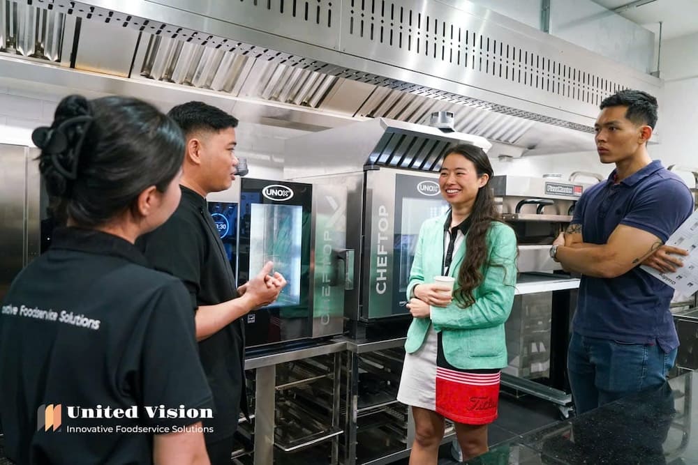 Bạn có thể nhận tư vấn về các vấn đề thiết kế, vận hành bếp tại United Vision