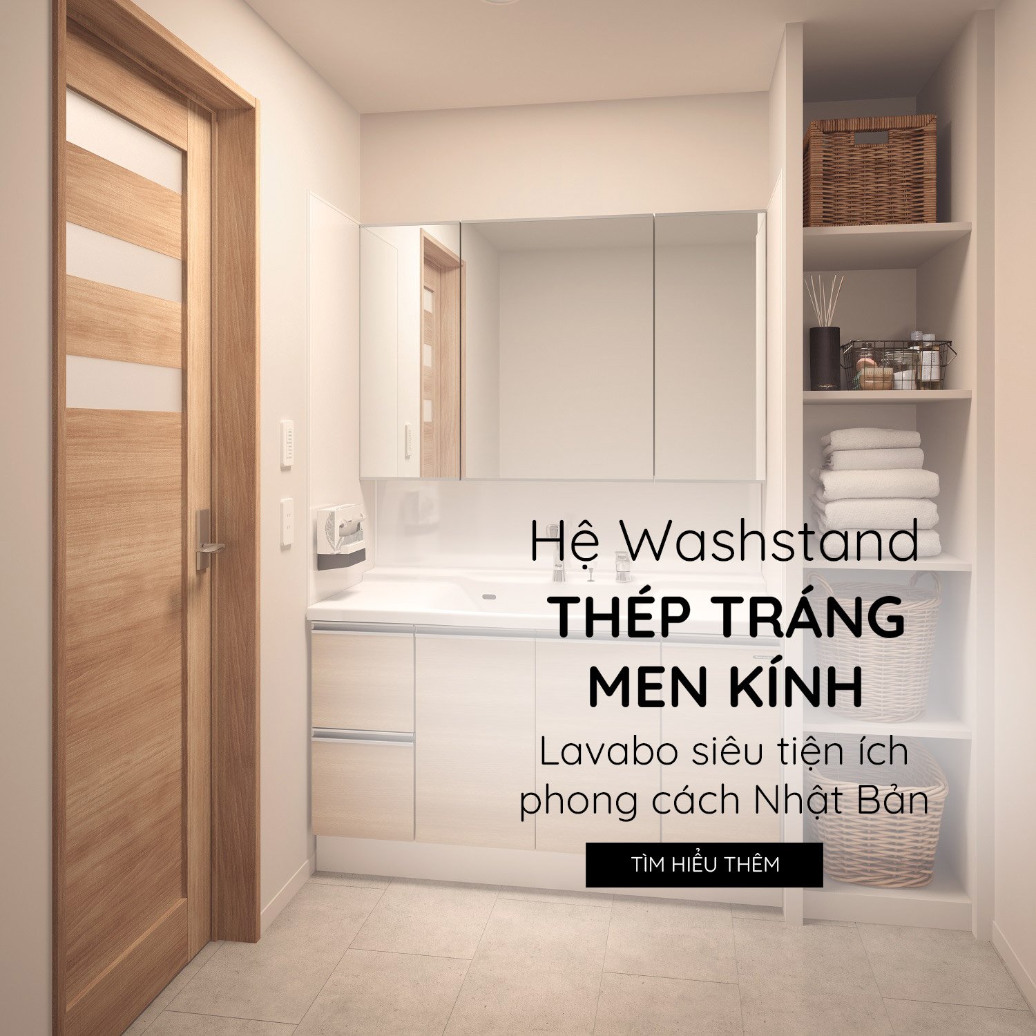 Hệ Washtand - Thép Tráng Men Kính Của Takara standard