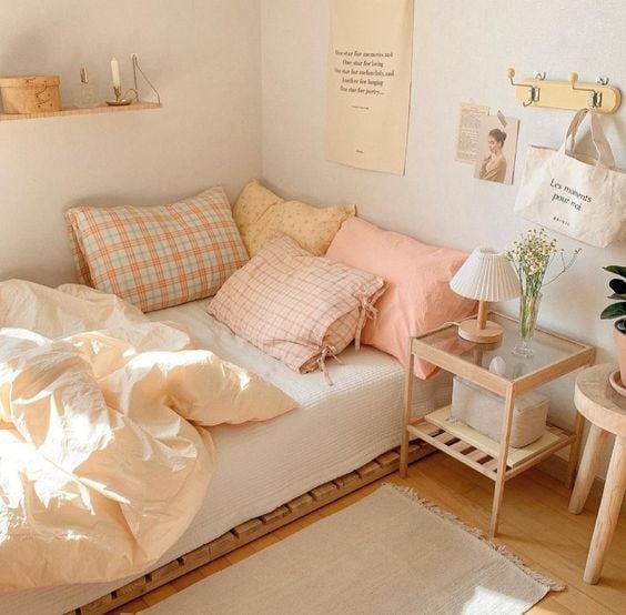 Decor phòng ngủ nhỏ kiểu Hàn Quốc