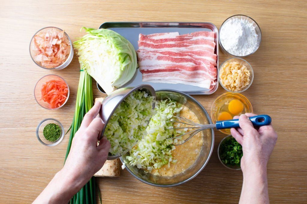bánh xèo nhật bản okonomiyaki 2
