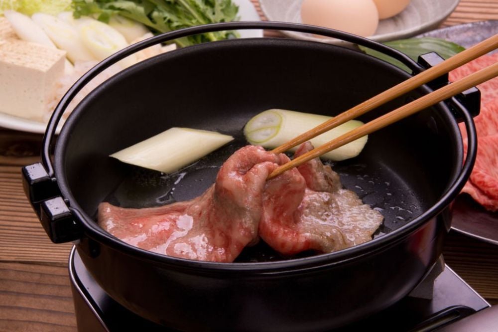 chế biến lẩu shukiyaki 1