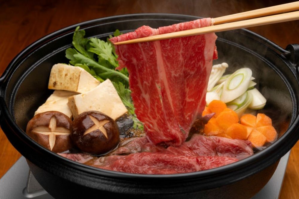 chế biến lẩu shukiyaki 2