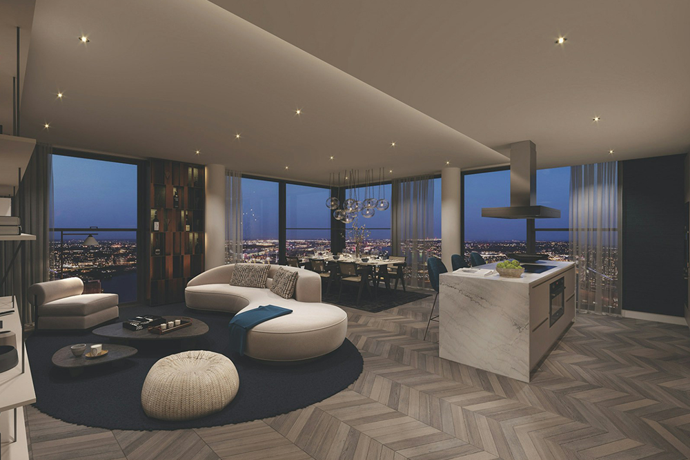 thiết kế nội thất penthouse