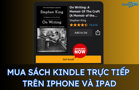 MUA SÁCH KINDLE TRỰC TIẾP TRÊN IPHONE/IPAD NAY ĐÃ TIỆN LỢI HƠN
