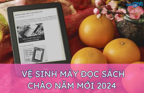 vệ sinh máy đọc sách kindle