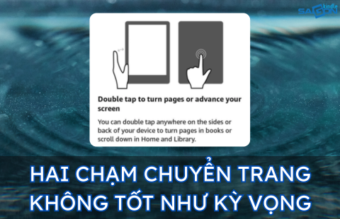 chạm chuyển trang kindle