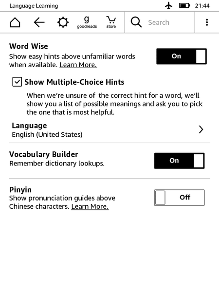 Hướng dẫn mở word wise cho kindle