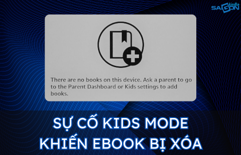 mất ebook khi bật kids mode