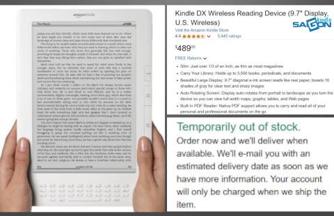 mua kindle dx