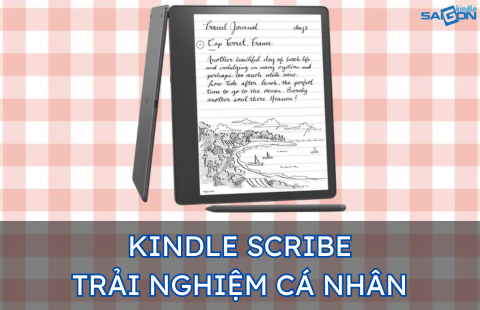 trải nghiệm kindle scribe