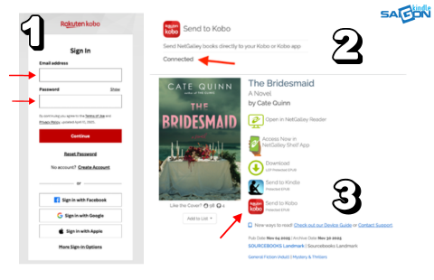 send to kobo net galley