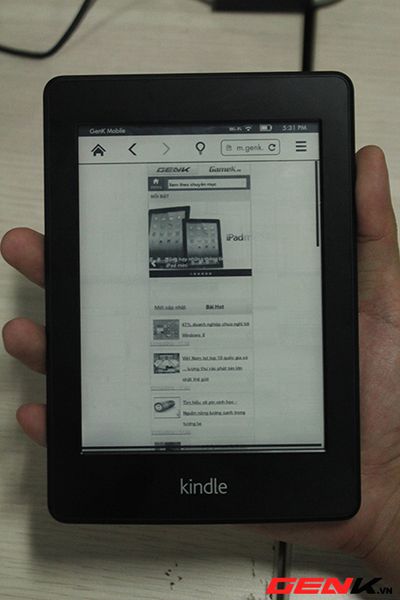 Review máy đọc sách kindle paperwhite