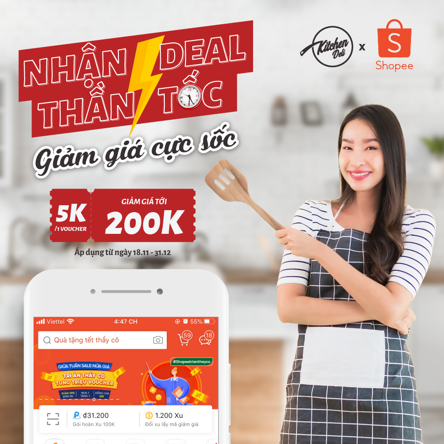 NHẬN DEAL THẦN TỐC - GIẢM GIÁ CỰC SỐC - kitchendeli