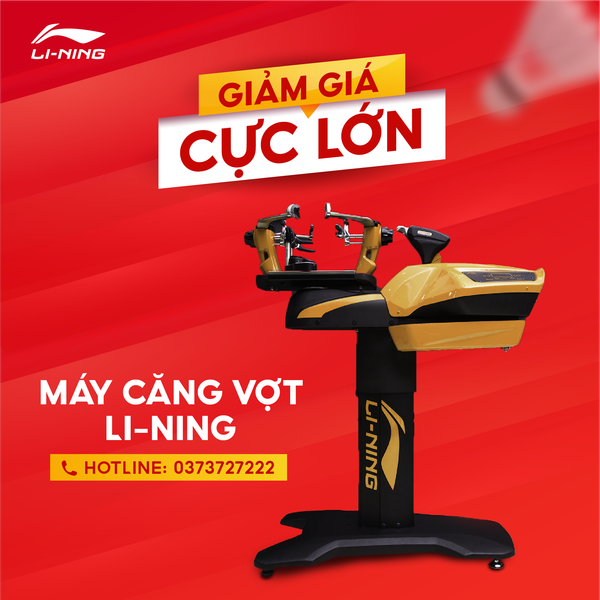 GIẢM GIÁ CỰC LỚN – CƠ HỘI SỞ HỮU MÁY CĂNG VỢT LI-NING E5000 VỚI GIÁ TỐT NHẤT!