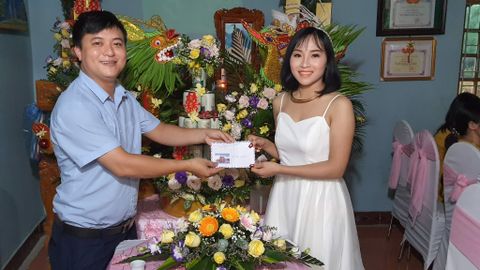 CBNV Nam Á tham dự đám cưới Ms.Ngọc-CB Phòng Kế toán 3.8.2020