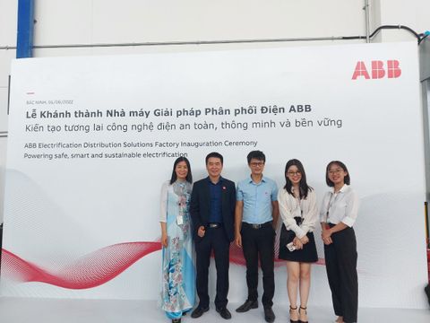 CEO Pham Mien and Representative of Sales Department are attended the inauguration ceremony of the ABB