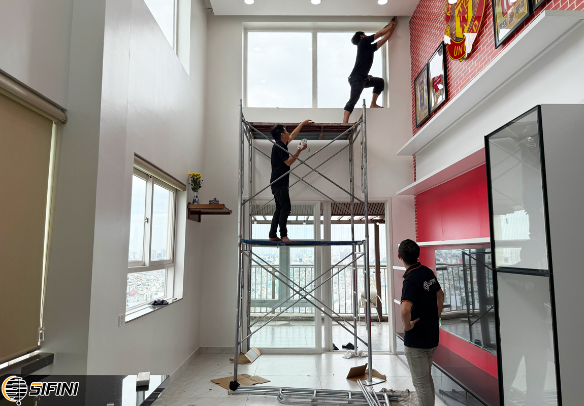 Rèm vải thông tầng động cơ