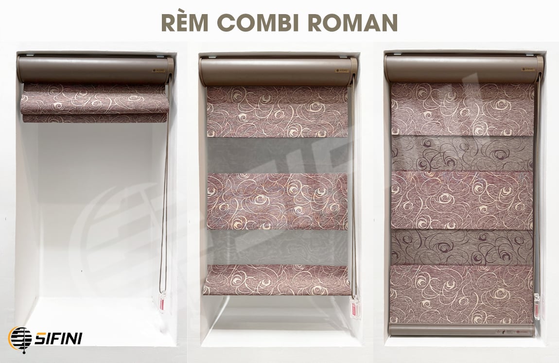 Rèm combi roman