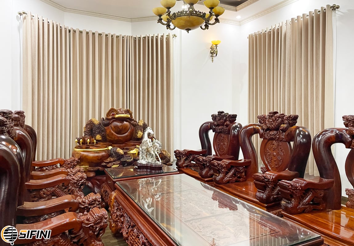 Rèm vải đục lỗ