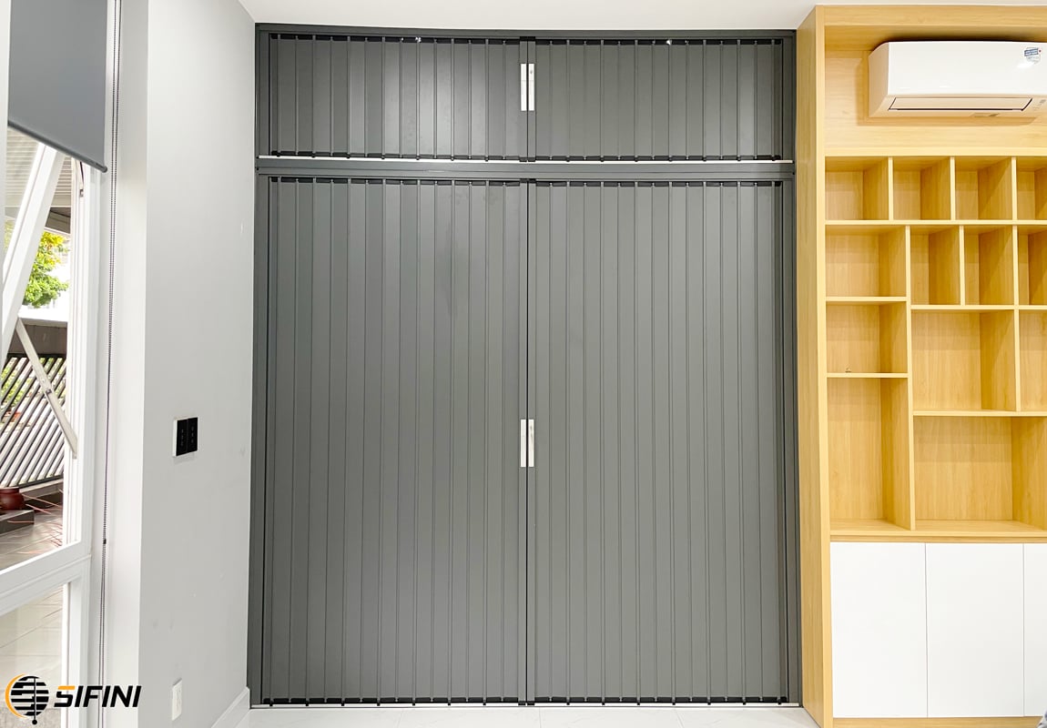 Cửa xếp lá nhôm
