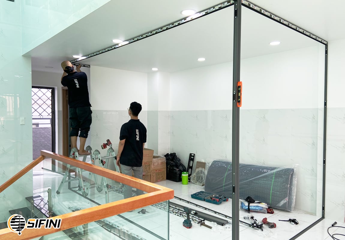 Vách ngăn rèm tổ ong