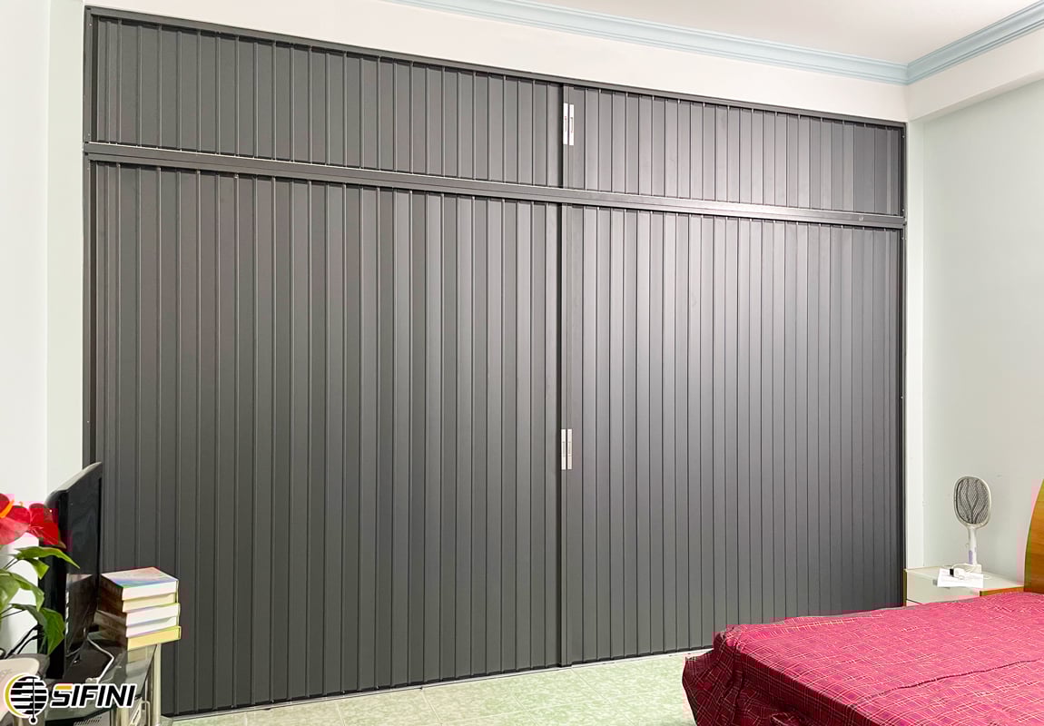 Cửa xếp lá nhôm