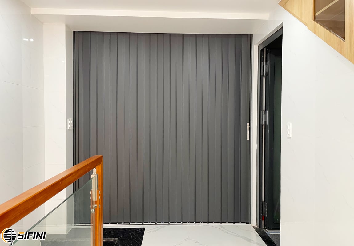 Cửa xếp lá nhôm nguyên tấm