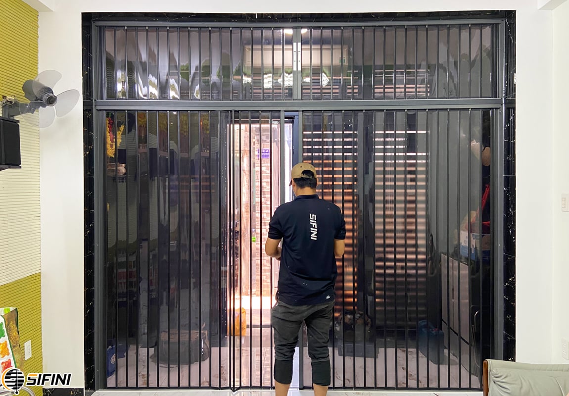 Cửa xếp lá nhôm