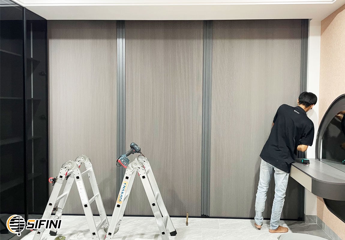 Vách ngăn rèm tổ ong