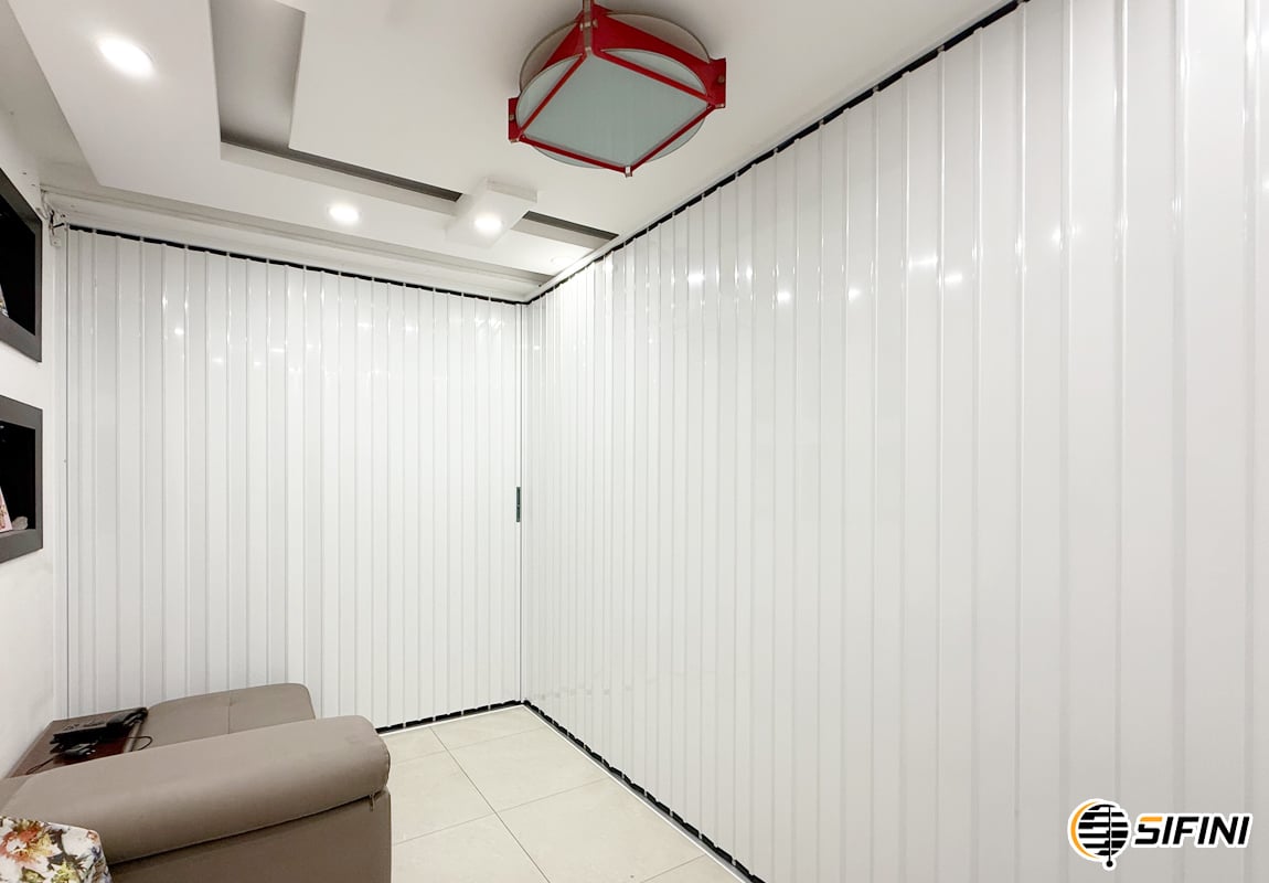 Cửa xếp lá nhôm nguyên tấm